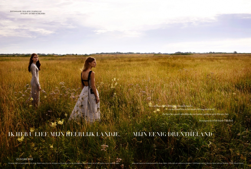 Renee Meijer en Romy Schönberger for Harpers Bazaar Dutch September 2014 Photographer Violaine Chapa 