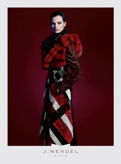 Bette Franke  for campaign J. Mendel F/W 2014/2015 photographer Daniel Jackson 