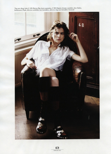 Kim Noorda for Dutch Elle February 2015 photographer Pablo Delfos 