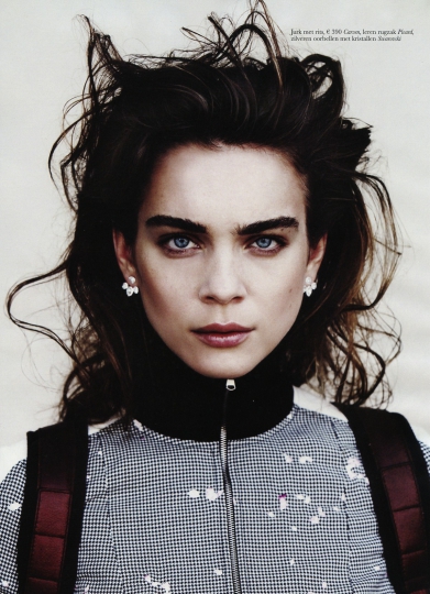 Kim Noorda for Dutch Elle February 2015 photographer Pablo Delfos 