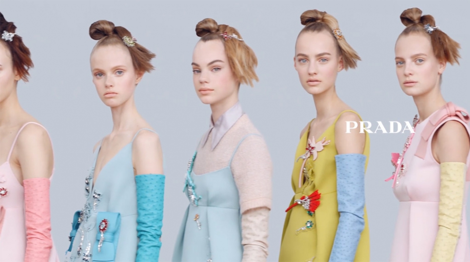 Estella Boersma for Prada campaign F/W 2015 – 2016 video 