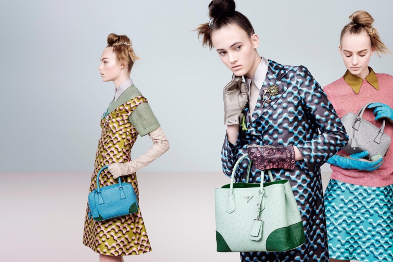 Estella Boersma for Prada campaign F/W 2015 – 2016 photographer Steven Meisel, stylist Olivier Rizzo 