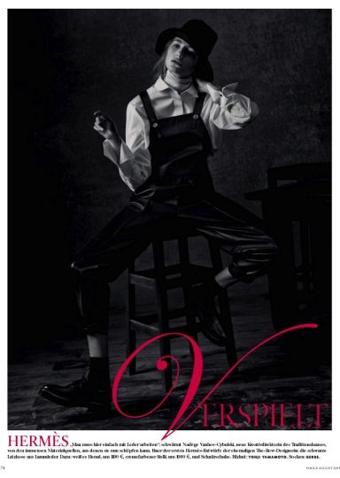 Sanne Vloet for Vogue Germany August 2015 photographer Giampaolo Sgura 