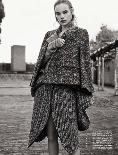 Estella Boersma for Vogue Italy August 2015 photographer Karim Sadli, Stylist Joe McKenna, Make-up Christelle Cocquet, Hair Anthony Turner 