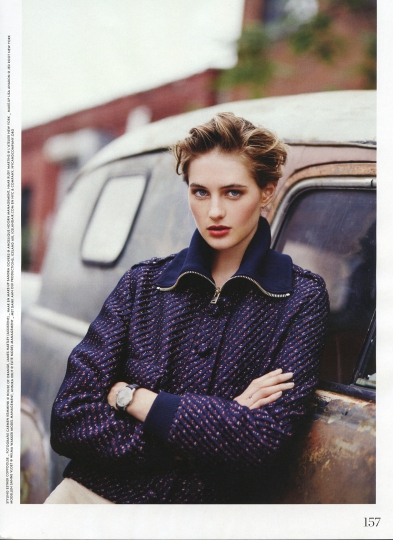 Sanne Vloet for Elle Dutch September 2015 photographer Carmen Kemmink, stylist Esther Coppoolse 