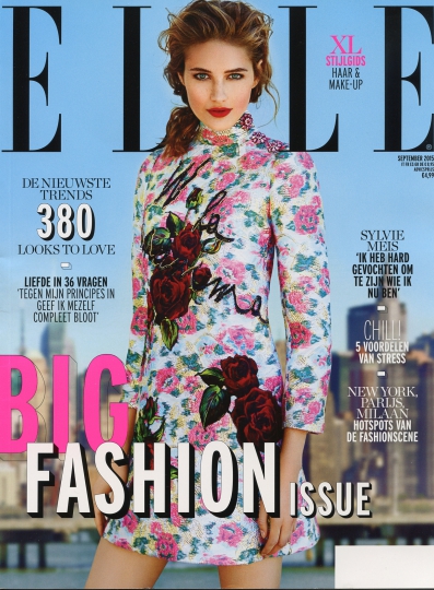 Sanne Vloet for Elle Dutch September 2015 photographer Carmen Kemmink, stylist Esther Coppoolse 