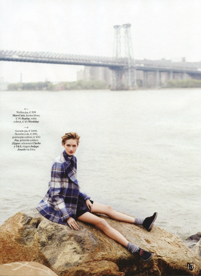 Sanne Vloet for Elle Dutch September 2015 photographer Carmen Kemmink, stylist Esther Coppoolse 