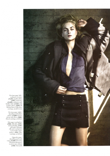 Bo Don for Marie Claire UK September 2015 photographer James Mascari, stylist Tiffany Frasersteele 