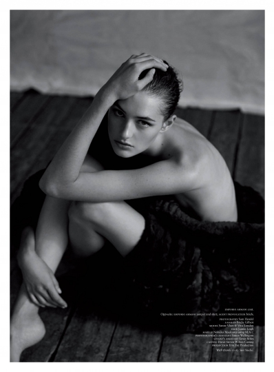 Sanne Vloet for Russh September 2015 photographer Sam Hendel 