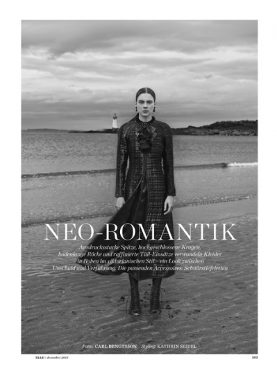 Kim Noorda for German Elle December 2015 Photographer Carl Bengtsson 