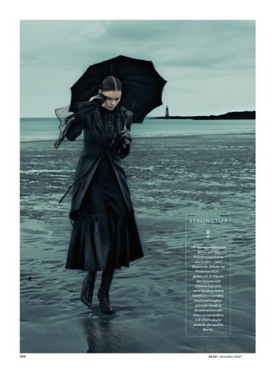 Kim Noorda for German Elle December 2015 Photographer Carl Bengtsson 