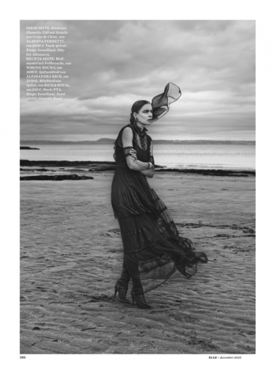 Kim Noorda for German Elle December 2015 Photographer Carl Bengtsson 