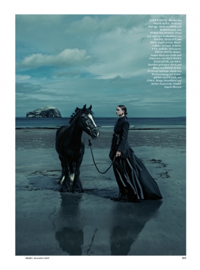 Kim Noorda for German Elle December 2015 Photographer Carl Bengtsson 