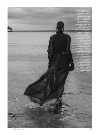 Kim Noorda for German Elle December 2015 Photographer Carl Bengtsson 