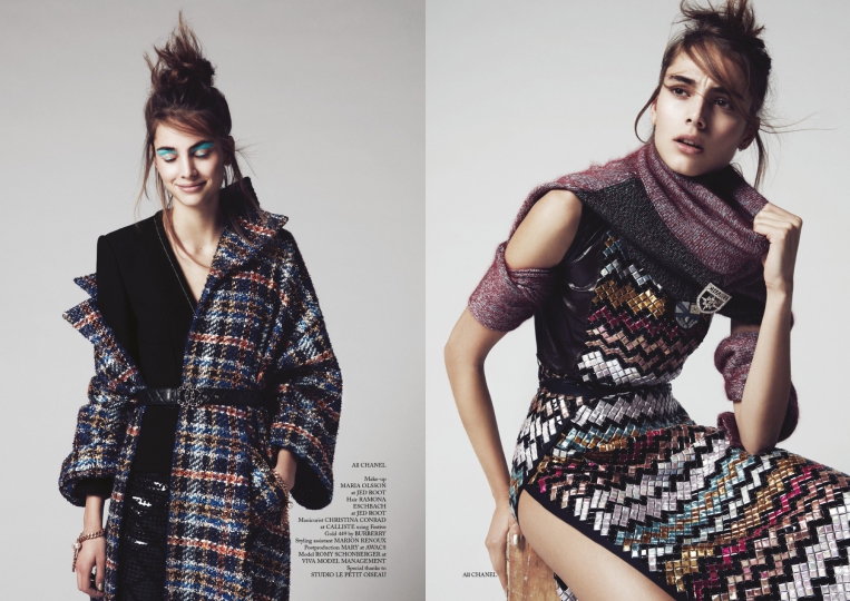 Romy Schönberger for Glass December 2015 Photographer Bojana Tatarska 