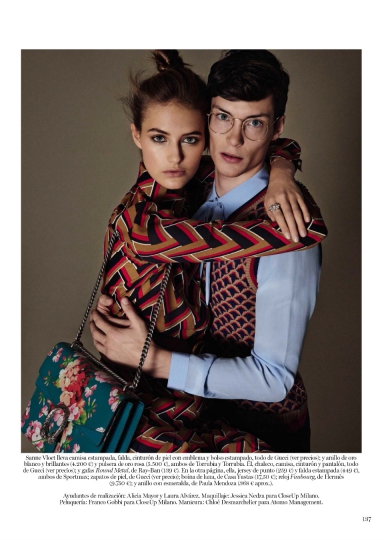 Sanne  Vloet for Vogue Spain January 2016 photographer Giampaolo Sgura 