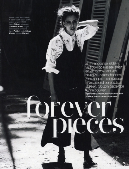 Romy Schönberger for Dutch Marie Claire January 2016 Photographer Pablo Delfos 