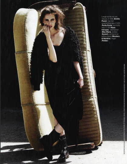 Romy Schönberger for Dutch Marie Claire January 2016 Photographer Pablo Delfos 