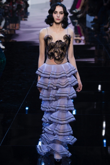 Romy Schönberger shows Couture Spring 2016 Armani Prive