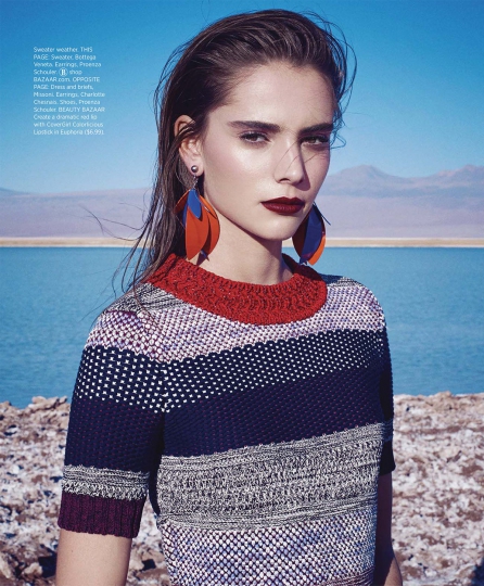 Romy Schönberger for Harpers Bazaar USA March 2016 Photographer Nathaniel Goldberg 