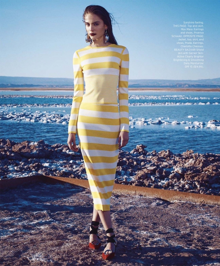 Romy Schönberger for Harpers Bazaar USA March 2016 Photographer Nathaniel Goldberg 