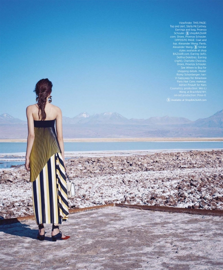 Romy Schönberger for Harpers Bazaar USA March 2016 Photographer Nathaniel Goldberg 