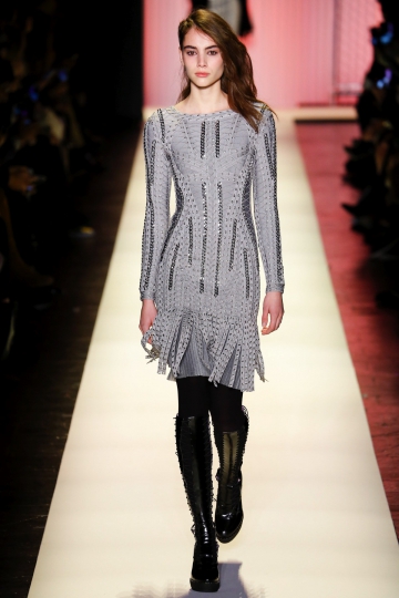 Romy Schönberger shows NY Fall 2016 Hervé Léger