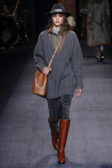 Romy Schönberger shows Milan Fall 2016 Trussardi