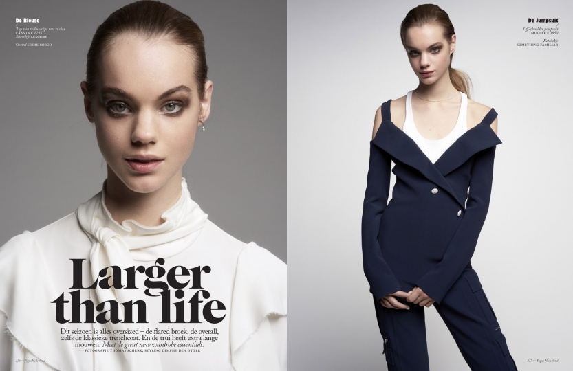 Estella Boersma for Dutch Vogue April 2016 Photographer Thomas Schenk 