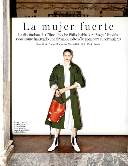 Sanne Vloet for Vogue Spain April 2016 Photographer Gorka Postigo 