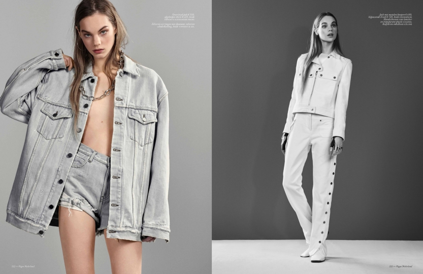 Estella Boersma for Dutch Vogue May 2016 Photographer Marc de Groot, stylist Jos van Heel, hair/make-up Irena Ruben 