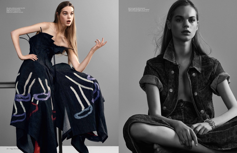 Estella Boersma for Dutch Vogue May 2016 Photographer Marc de Groot, stylist Jos van Heel, hair/make-up Irena Ruben 