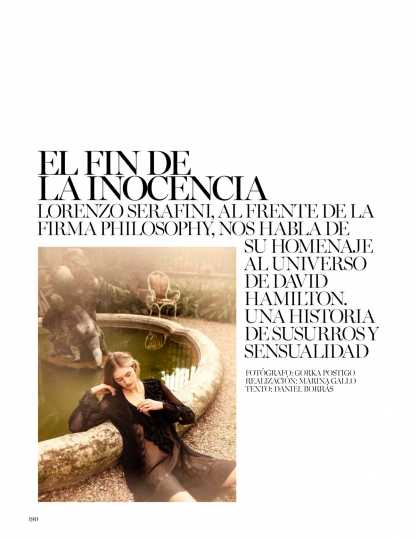 Sanne Vloet for Spanish vogue May 2016, Photographer Gorka Postigo 