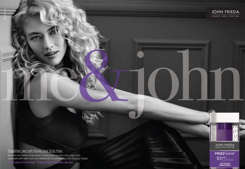 Rosanne Swart for John Frieda Campaign, Photographer Will Davidson 