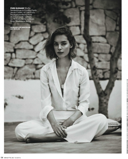 Elise van ’t Zand for Brigitte June 2016, Photographer Frederik Magnuson, Produktion Wiebke Brederhorst 