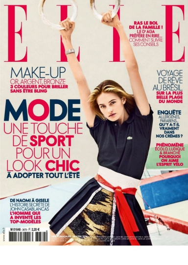 Sanne Vloet for French Elle July 2016 with legendary photographer Arthur Elgort 