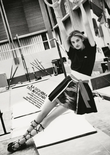Sanne Vloet for French Elle July 2016 with legendary photographer Arthur Elgort 