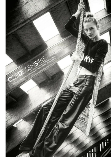 Sanne Vloet for French Elle July 2016 with legendary photographer Arthur Elgort 