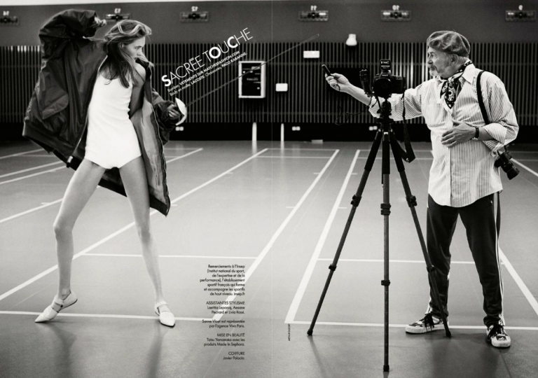 Sanne Vloet for French Elle July 2016 with legendary photographer Arthur Elgort 