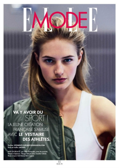 Sanne Vloet for French Elle July 2016 with legendary photographer Arthur Elgort 