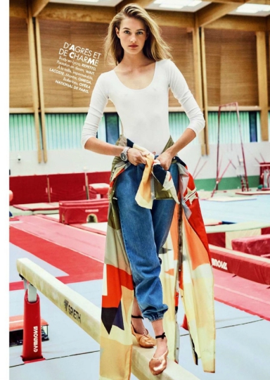 Sanne Vloet for French Elle July 2016 with legendary photographer Arthur Elgort 