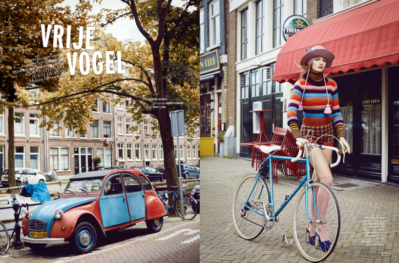 Romy Elema for Dutch Elle September, photographer Carmen kemmink 