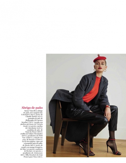 Sanne Vloet for Vogue Spain September 2016, photographer Mónica Suárez de Tangil 