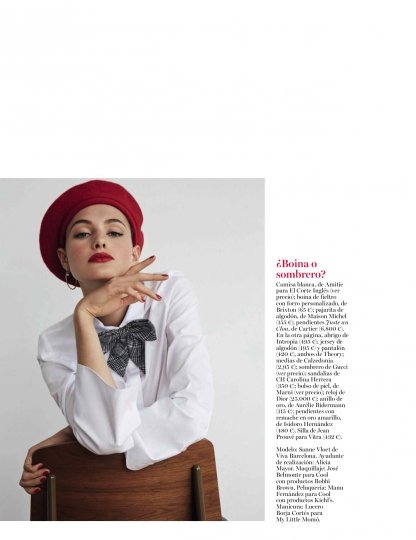 Sanne Vloet for Vogue Spain September 2016, photographer Mónica Suárez de Tangil 