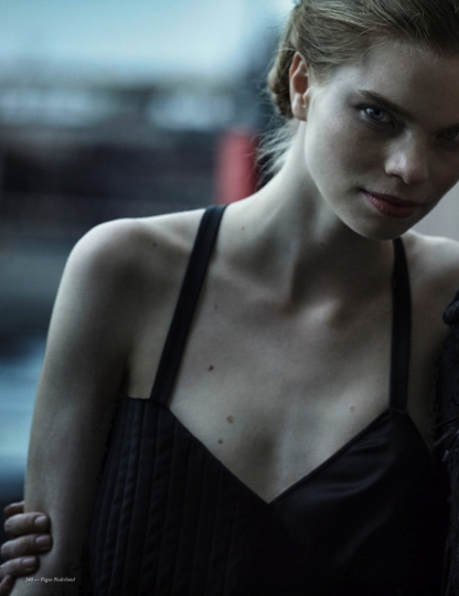 Elisa Hupkes first major story for Dutch Vogue October 2016, photographer Peter Lindbergh, stylist Julia von Boehm, hair Odile Gilbert and make-up Aude Gill 