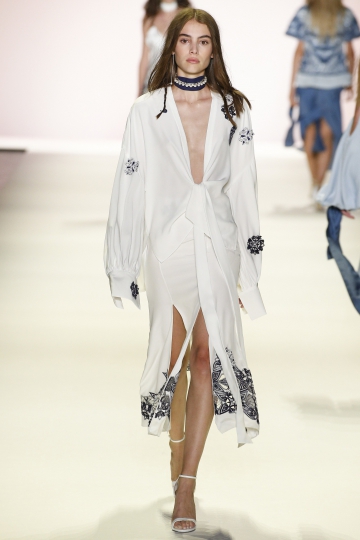 Romy Schönberger shows NY Spring 2017 Jonathan Simkhai