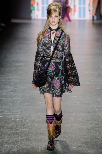 Estella Boersma shows NY Spring 2017 Anna Sui 