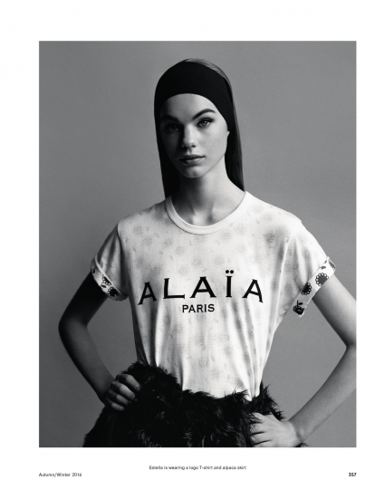 Estella Boersma for Another Magazine October 2016, photographer Alasdair Mclellan, stylist Katie England 