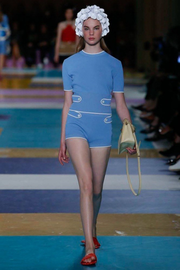 Estella Boersma shows Paris Spring 2017 Miu Miu
