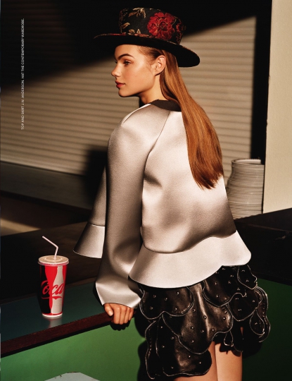 Estella Boersma for i-D Magazine, Photographer Alasdair McLellan, Stylist Benjamin Bruno, Hair Matt Mulhall and Make-up Lunsey Alexander 